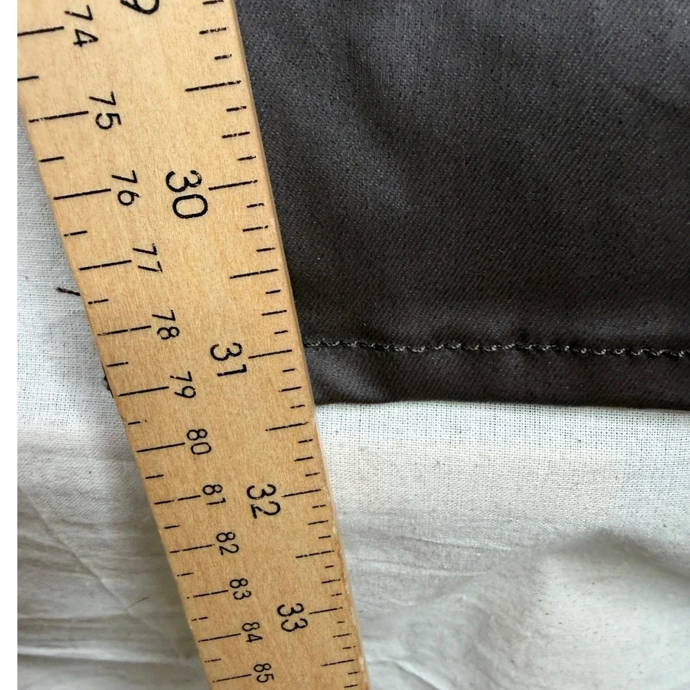 New Boohoo Man Skinny Button Fly Coated Jeans size 30 Dark Brown